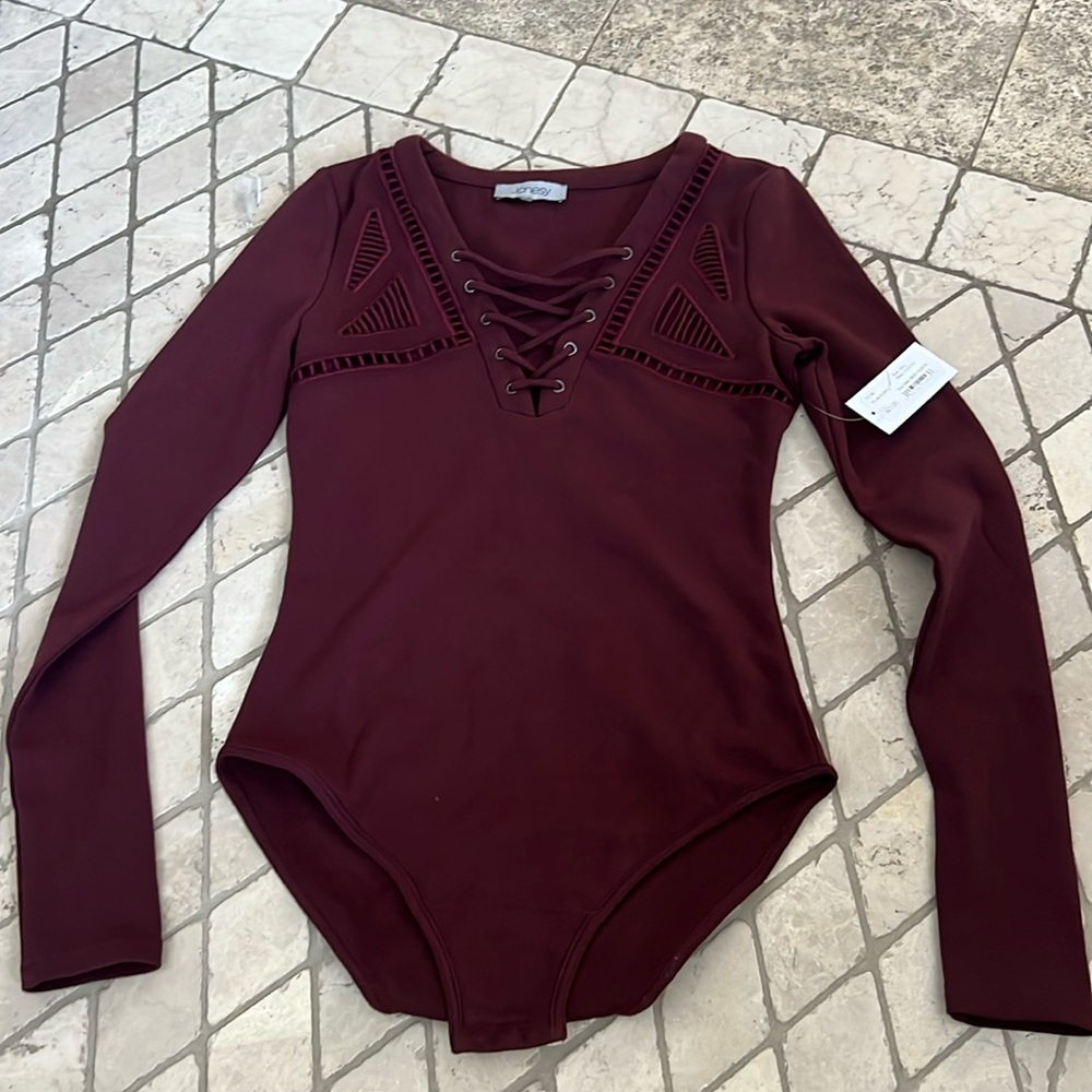 Brand new maroon bodysuit